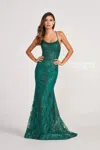 Colette By Daphne Colette Cl2031 Prom Long Glitter Formal Dress In Green
