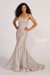 Colette By Daphne Colette Cl2048 Prom Long Mermaid Formal Dress In Gold