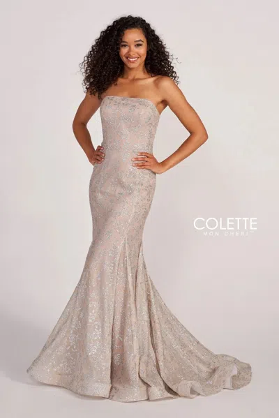 Colette By Daphne Colette Cl2048 Prom Long Mermaid Formal Dress In Gold
