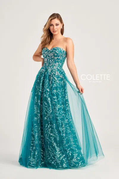 Colette By Daphne Colette Cl5144 Sequin Long Formal Prom Dress