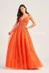 Colette By Daphne Colette Cl5261 Glitter Long Formal Sequin Prom Dress In Multi