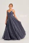 Colette By Daphne Colette Cl5280 Long Prom Formal Ball Gown In Gray
