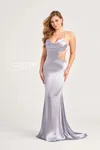 Colette By Daphne Colette Cl5282 Long Prom Mermaid Formal Dress In Silver