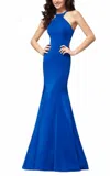 Colette By Mon Cheri High Neck Jersey In Royal