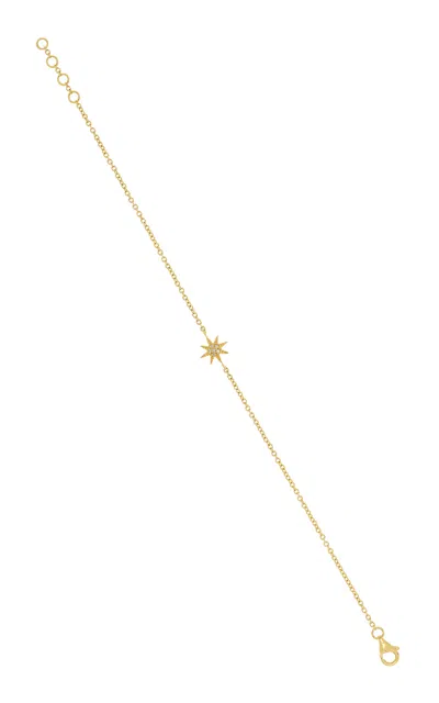 Colette Jewelry Single Star 18k Yellow Gold Diamond Bracelet