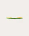 Colette Jewelry Women's Green Enamel & 18k Gold Cuff Bracelet In Green