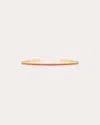 Colette Jewelry Women's Pink Enamel & 18k Gold Cuff Bracelet In Pink