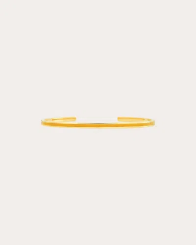 Colette Jewelry Women's Yellow Enamel & 18k Gold Cuff Bracelet