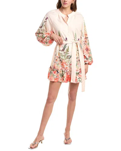 Colette Rose Belted Mini Dress In Multi