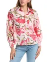 Colette Rose Button Front Top In Pink