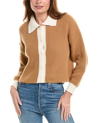 Colette Rose Cardigan In Brown