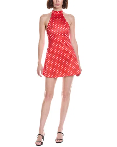 Colette Rose Dot Mini Dress In Brown