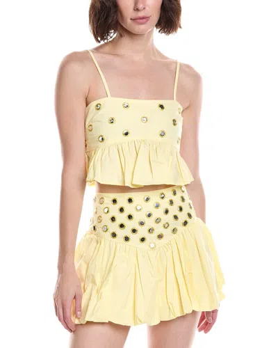 Colette Rose Embellished Top In Animal Print