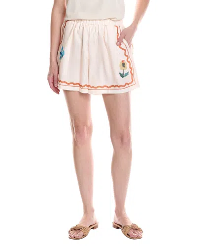 Colette Rose Floral Short In Neutral
