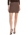 Colette Rose Knit Mini Skirt In Brown