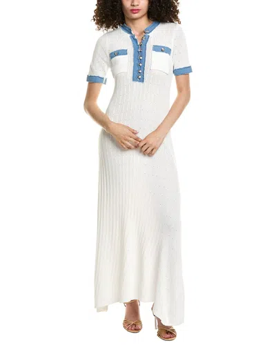 Colette Rose Maxi Dress In White