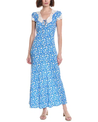 Colette Rose Maxi Dress In Blue