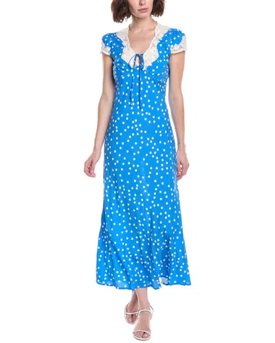 Colette Rose Midi Dress In Blue