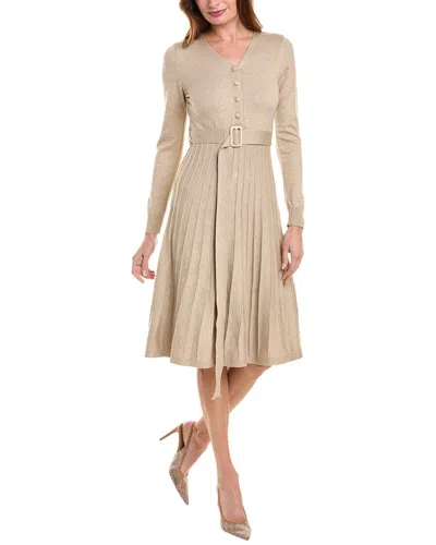Colette Rose Midi Dress In Brown