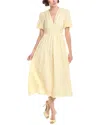 Colette Rose Midi Dress In Yellow