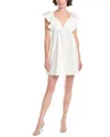 Colette Rose Mini Dress In White