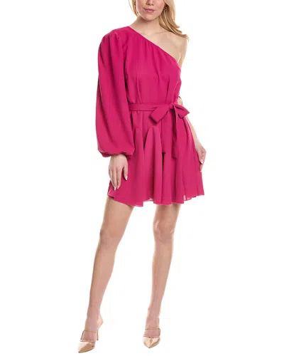 Colette Rose One-shoulder Mini Dress In Pink