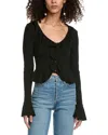 COLETTE ROSE RUFFLE TOP