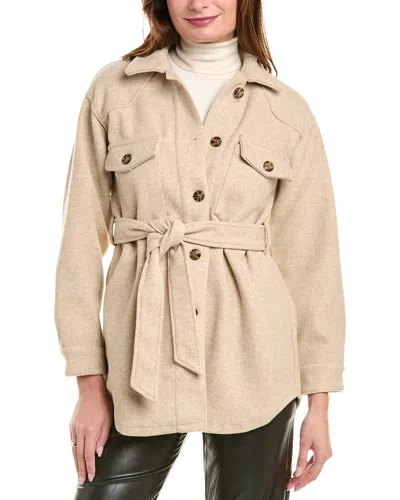 Colette Rose Shacket In White