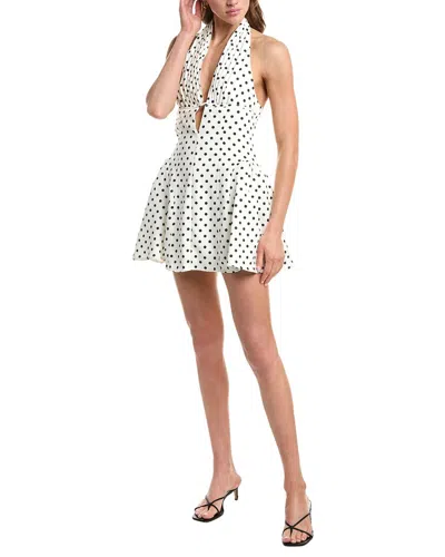 Colette Rose Sleeveless Mini Dress In White