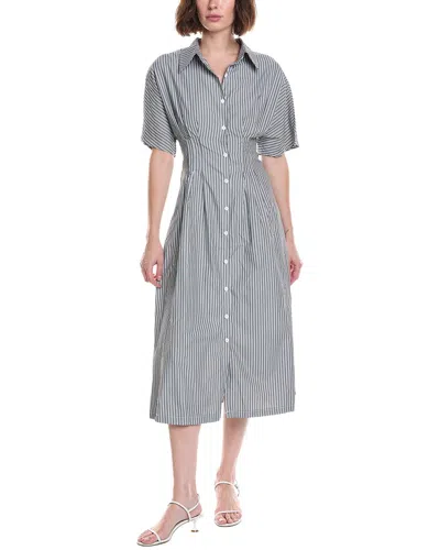 Colette Rose Striped Shirtdress In Pink