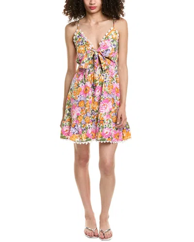 COLETTE ROSE TIE FRONT MINI DRESS