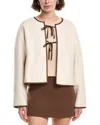 Colette Rose Tie-front Top In Multi