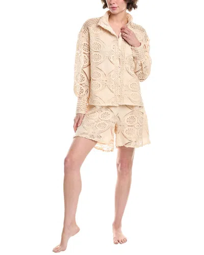 Colette Rose Woven Shirt In Neutral