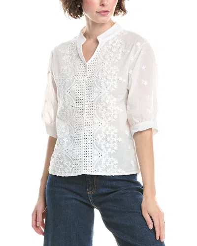 Colette Rose Woven Shirt In White