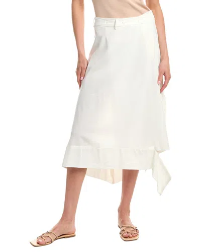 Colette Rose Wrap Mini Skirt In White