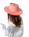 Colibri Santa Fe Hat In Coral In Pink
