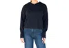 Collaboration Wendy Long Sleeve Sweater In Dark Indigo In Purple