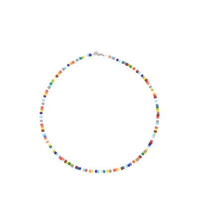 Collanine Colorate Beaded Necklace In Multi