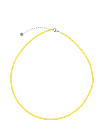 Collanine Colorate Beaded Necklace In Yellow