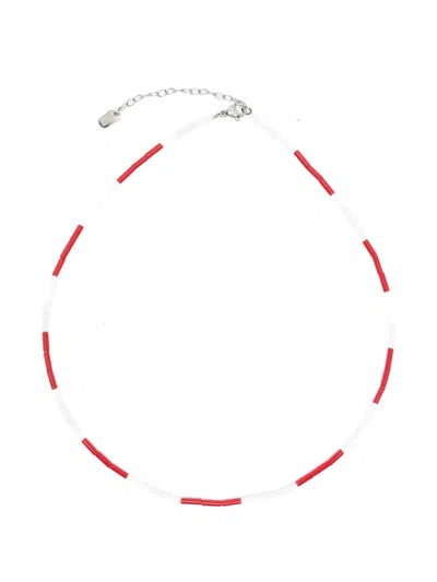 Collanine Colorate Color-block Beaded Necklace In Multi