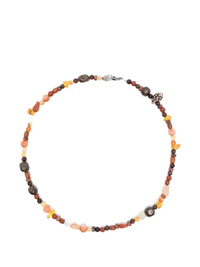 Collanine Colorate Terra Beaded Necklace In Multi