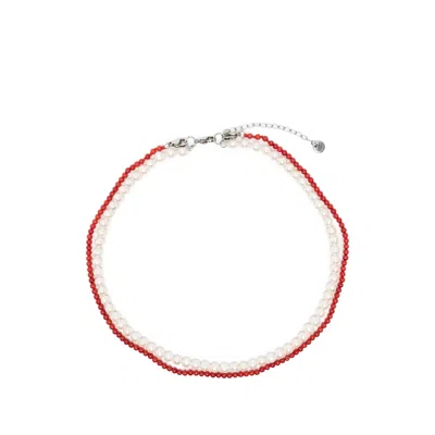 Collanine Colorate Twist Lobster-claw-fastening Necklace In Red