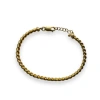 Collardmanson 925 Gold Plated Silver Rope Chain Bracelet In Gold