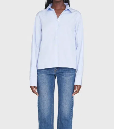 Co Llared Button Down Shirt In Oxford Blue