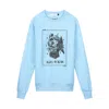 Collect The Label Always On The Run Sweater Light Blue In Blue