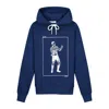 Collect The Label Boxer Hoodie Dark Blue In Blue