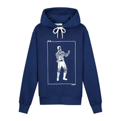 Collect The Label Boxer Hoodie Dark Blue