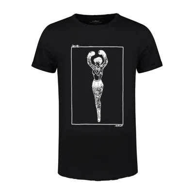 Collect The Label Lady Boxer Tee Black