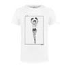 Collect The Label Lady Boxer Tee White In White