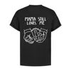 Collect The Label Men's Black Mama Still Loves Me Oversized Tee In Black